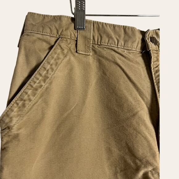 Carhartt Tan Dungaree Loose Fit Canvas Utility Work Pants Size 36x32 - Picture 4 of 11